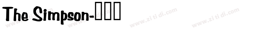 The Simpson字体转换